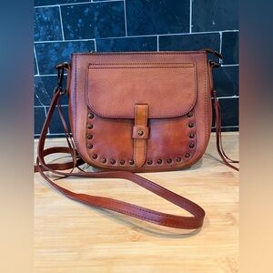 Montana West Concealed Carry Leather Studs Crossbody Purse Western Custom